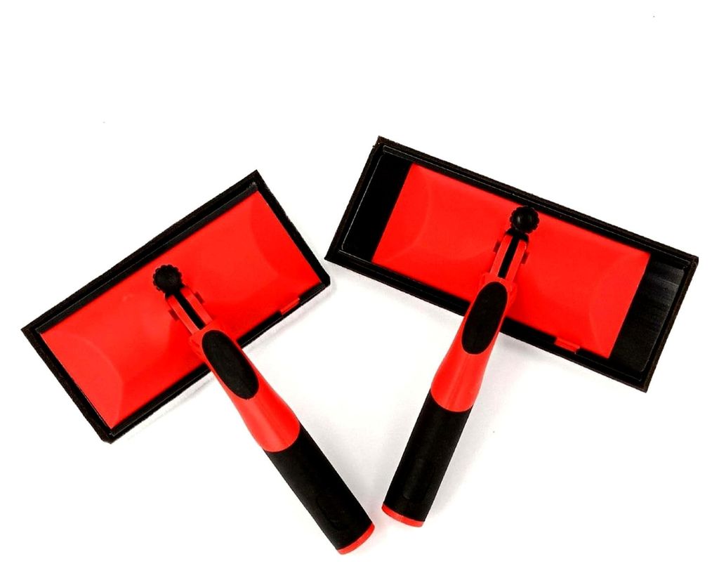 Farb-Pad-Bürste mit ergonomischem Griff und verstellbarem Handstück, strapazierfähiges Nylon für Wohnung, Werkstatt und Dekoration, 18cm x 23cm
