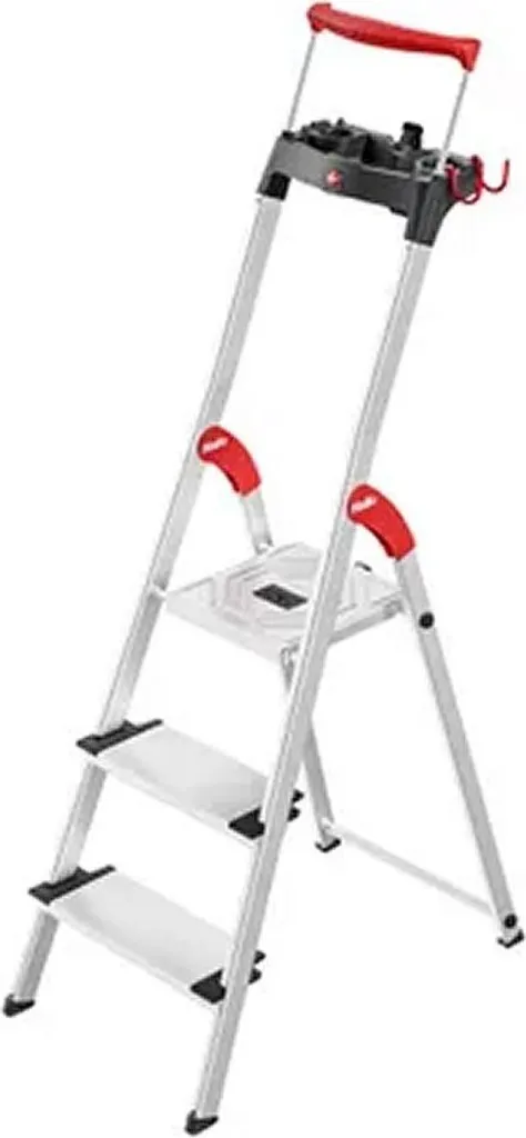 Hailo 8050-315 L95 Escalier de ménage en aluminium avec 3 marches