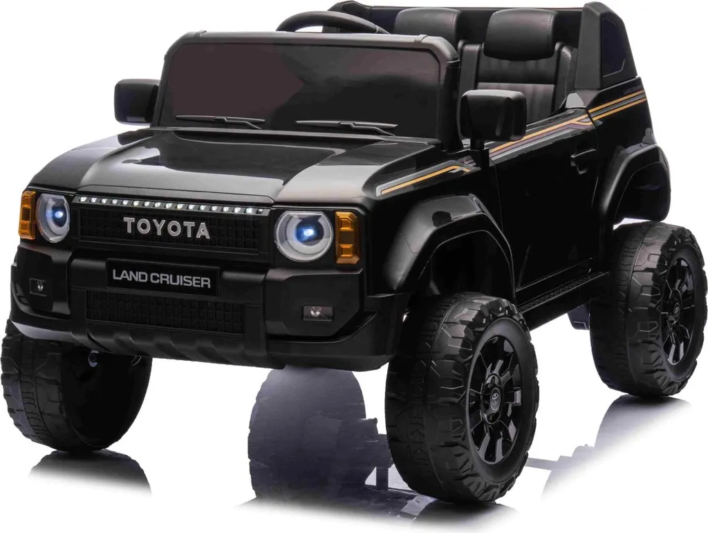 Toyota Land Cruiser Noir 12V Voiture Électrique Enfant Licence Officielle