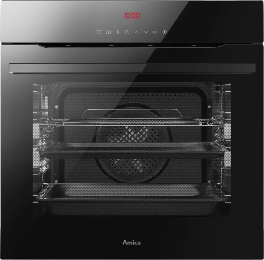 Amica EBPX 946 610 S Pyrolyse-Einbaubackofen X-type Design Schwarz-Glas
