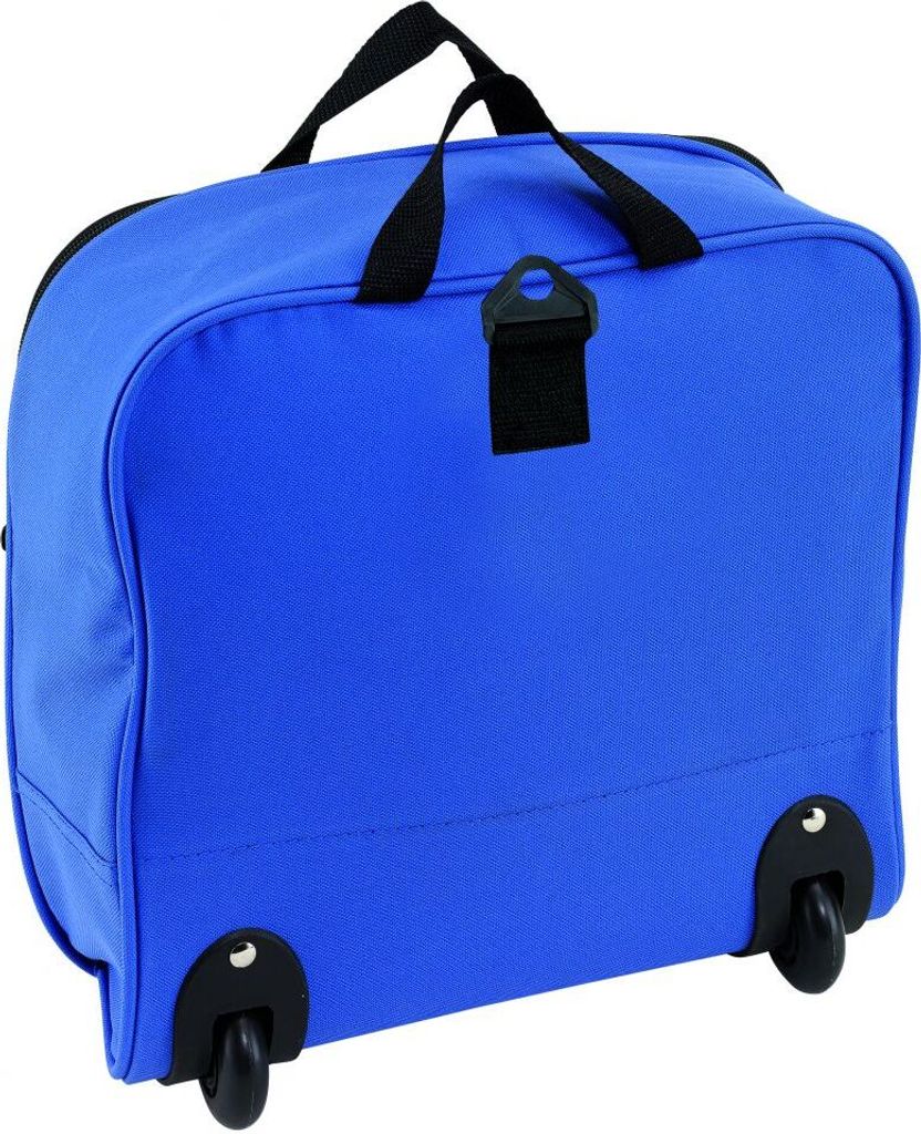 Faltbare Reisetasche mit Rollen für Damen und Herren, großer Weekender 88L Trolley nutzbar leichte Gepäcktasche in Blau