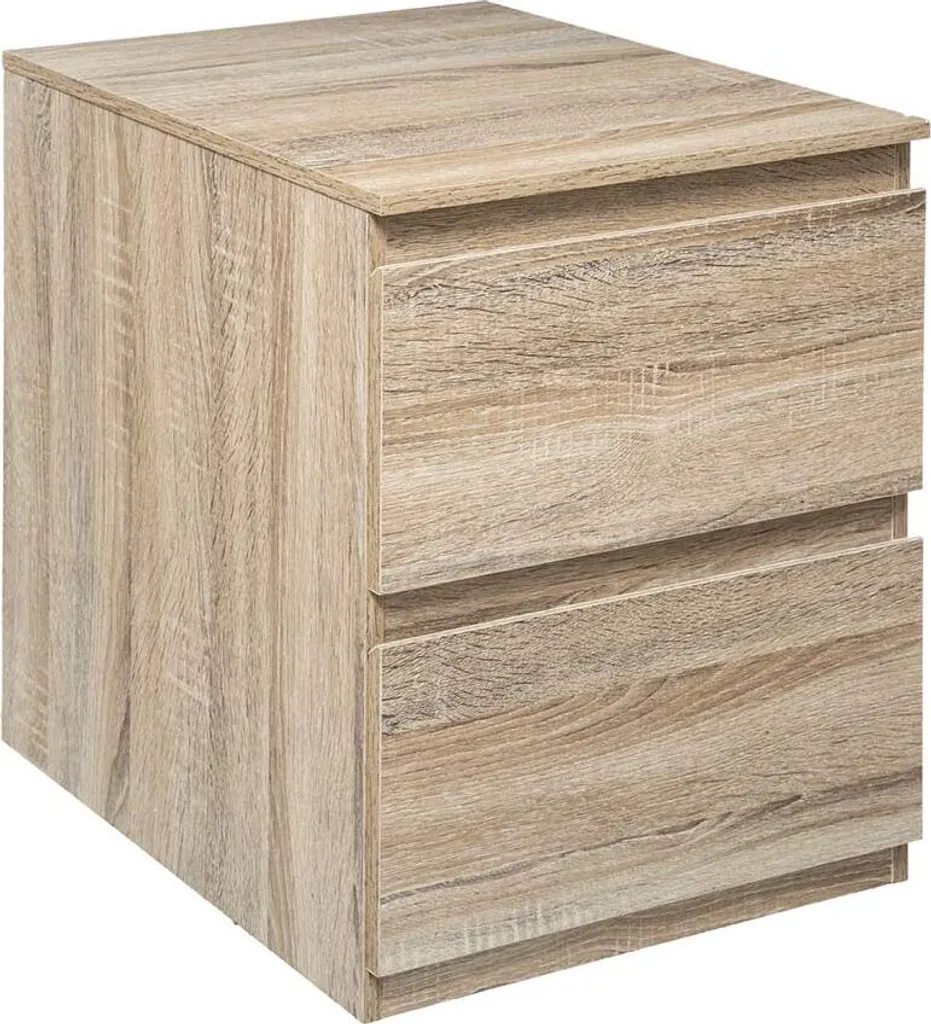 Table de Nuit Faustine Natural : Fini le Désordre avec ses 2 Tiroirs