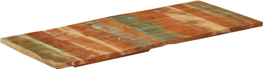 vidaXL Piano del tavolo rettangolare 60x140 cm 25-27 mm in legno massiccio di recupero