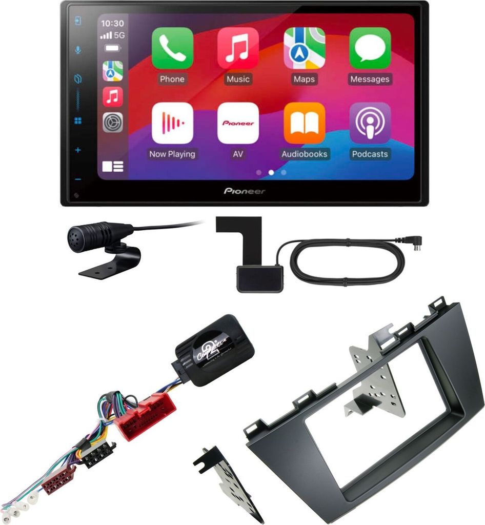 Pioneer SPH-DA77DAB CarPlay Android Auto Digitaltadio Einbauset für Mazda 5 CW