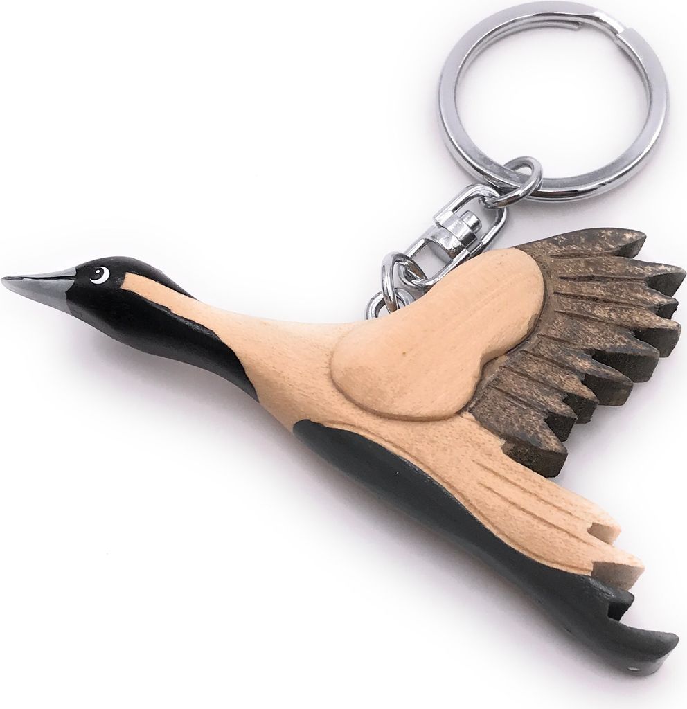 Onwomania Schlüsselanhänger aus Holz Zugvogel Vogel Tier Produktbild 