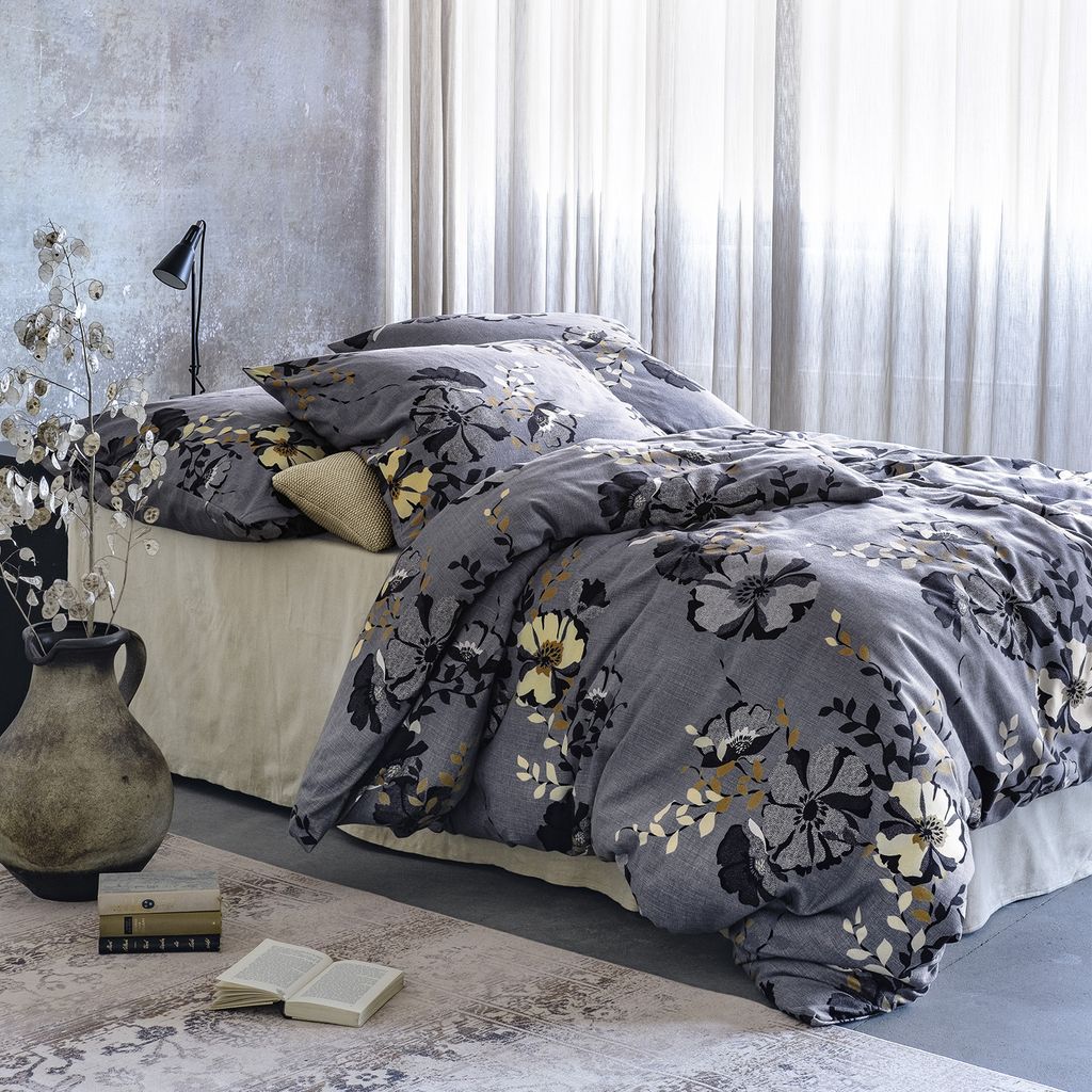 Irisette Edel-Flanell Bettwäsche Set Alpaka 8449 grau 155 x 220 cm + 1 Kissenbezug 80x80 cm
