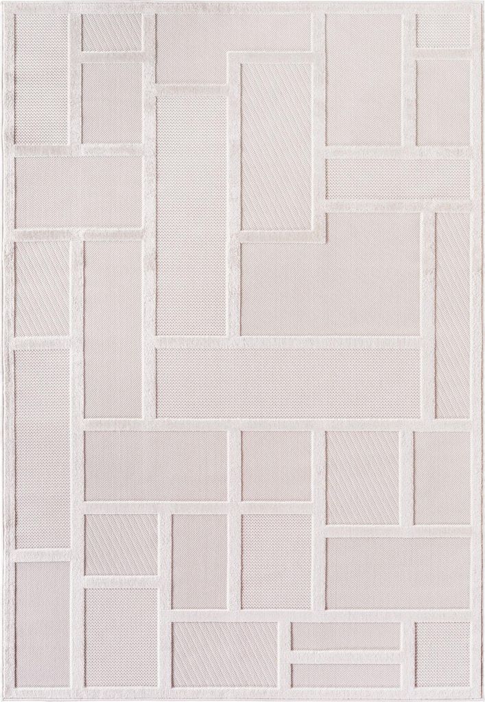 Doha Lunox teppich kurzflor läufer 80x250cm creme