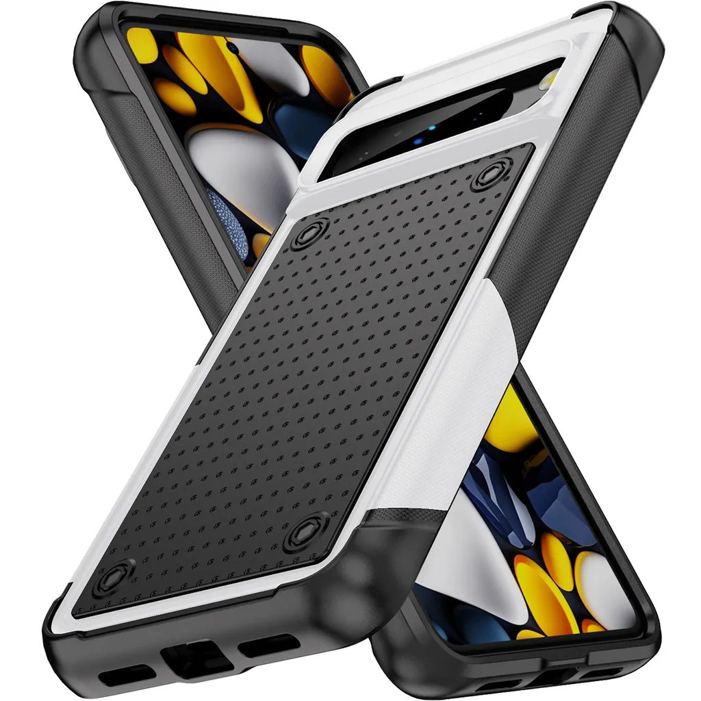 Cover Pixel 8 Pro Hybrid 2in1 | Protezione Antiurto Bianco Nero