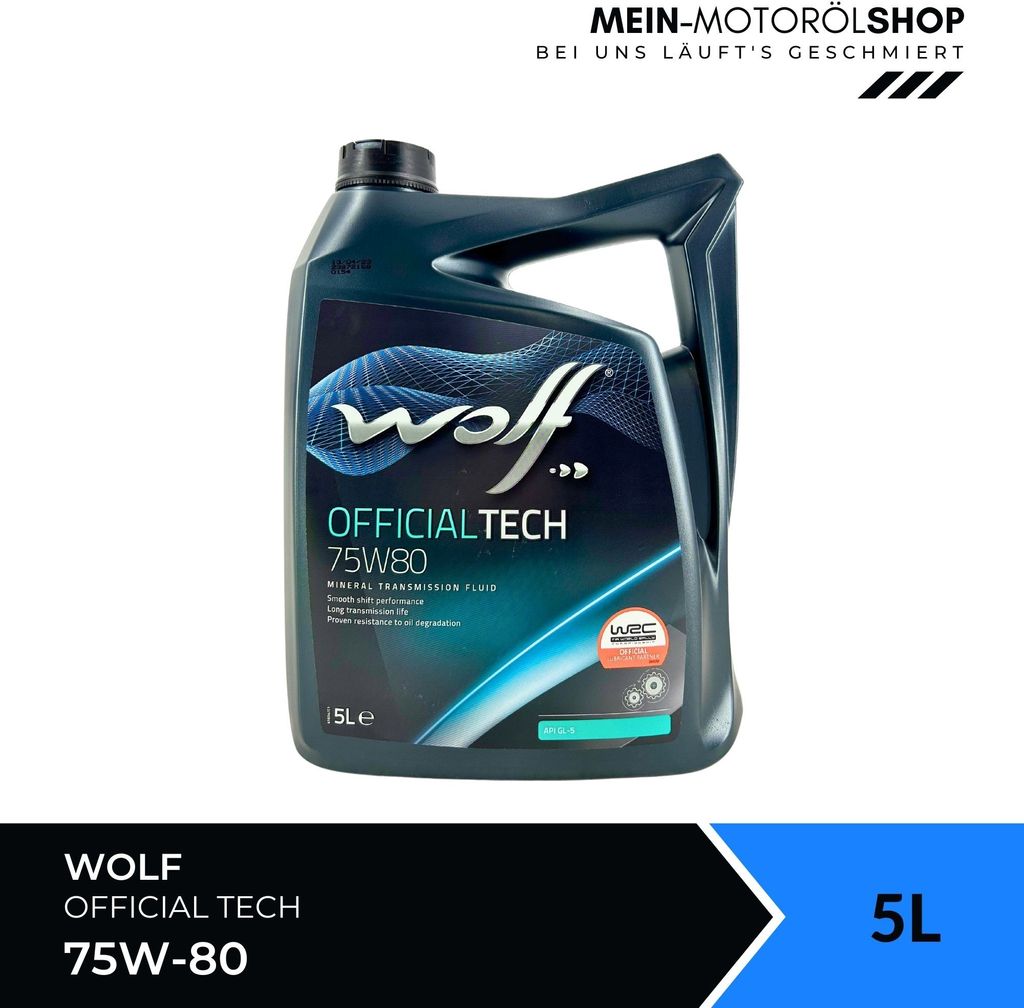 Wolf OfficialTech 75W-80 Getriebeöl 5 Liter (8339059)
