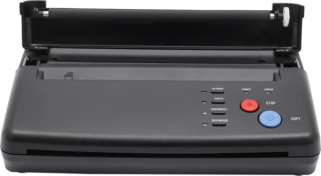 Machine à pochoir tatouage haute résolution format compact noir mat - 5