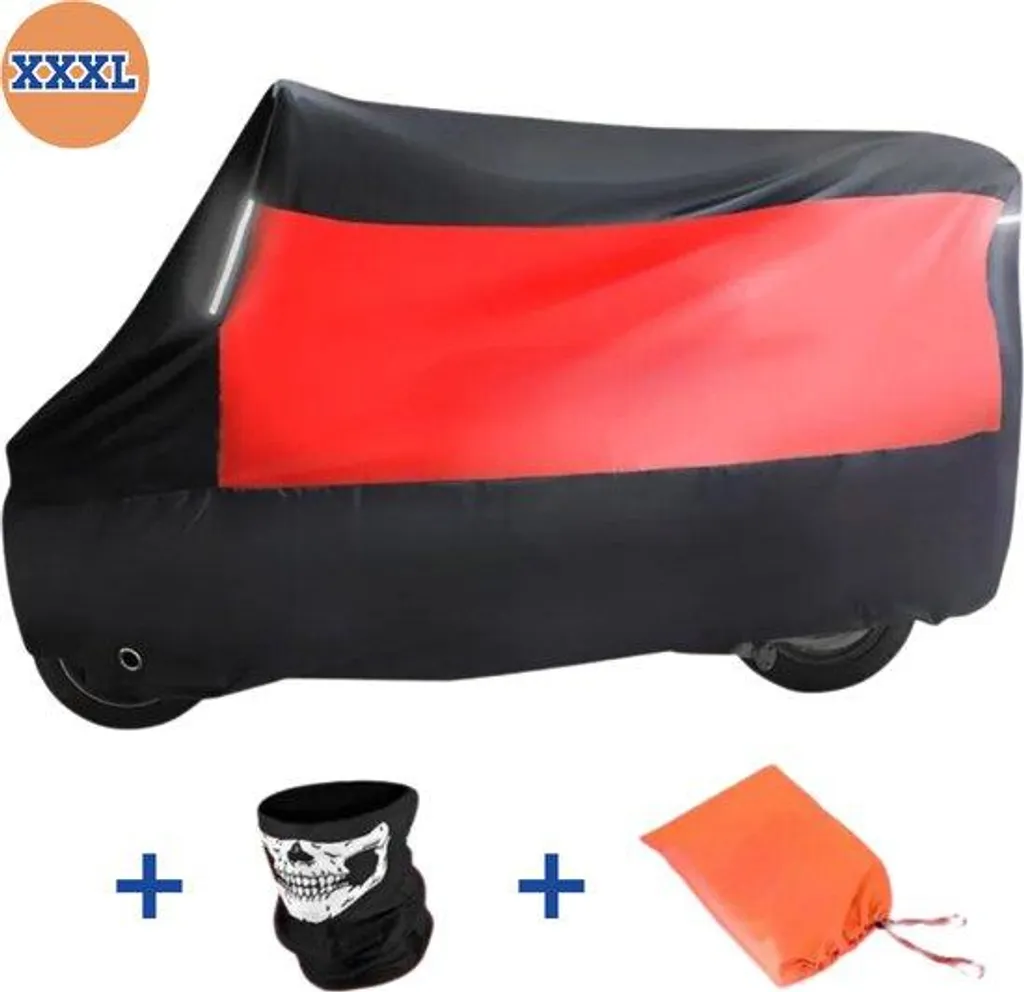 Housse vélo imperméable XL rouge 295cm haute densité contre pluie et UV