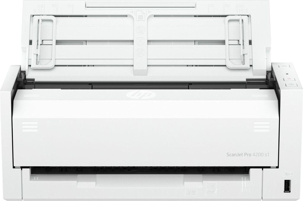 HP ScanJet Pro 4200 s1 Scanner, Duplex, 40 Seiten/Min., ADF, 600 x 600 dpi, USB, Weiß/Blau