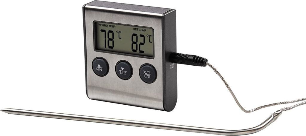 Xavax Digitales Bratenthermometer mit Timer, Kabelsensor Produktbild 