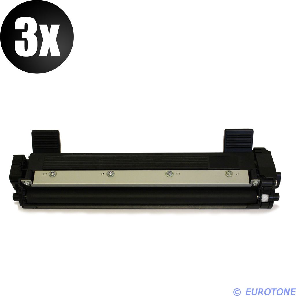 3x Eurotone Toner Alternative für Brother TN1050 Black Schwarz