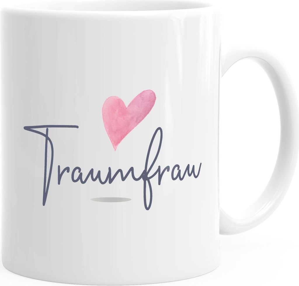 Kaffeetasse Traumfrau Geschenk-Tasse für Freundin Frau Herz Produktbild 