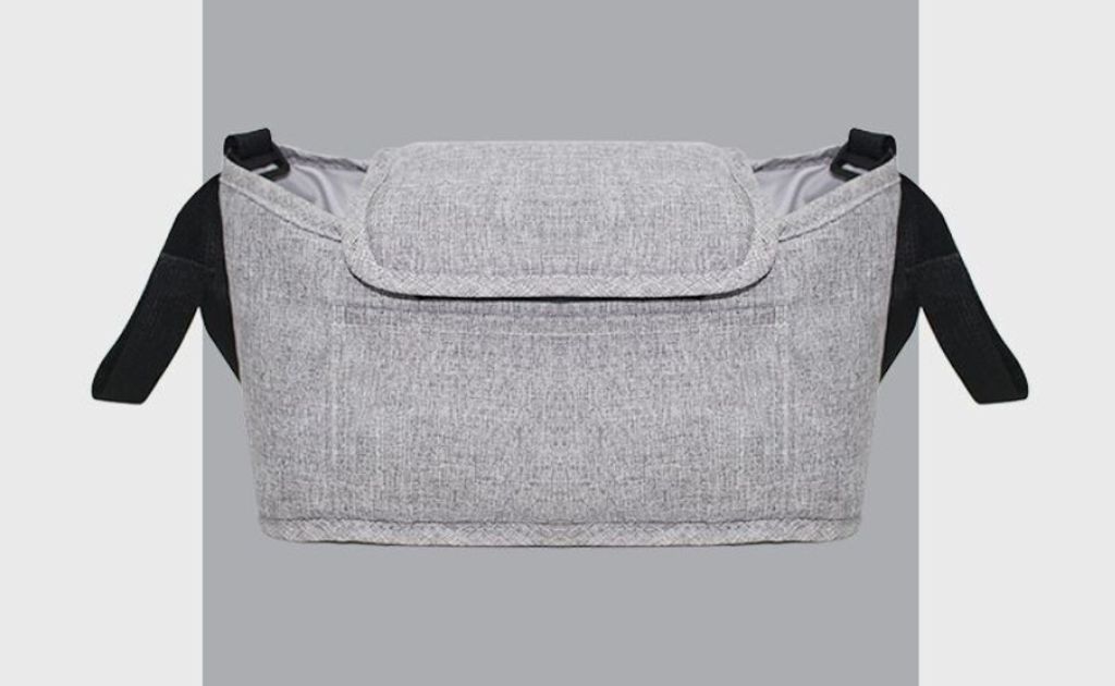 Baby Kinderwagen Organizer Tasche Buggy Hängen Windel Tasche Kinderwagen Tasse Halter Grau