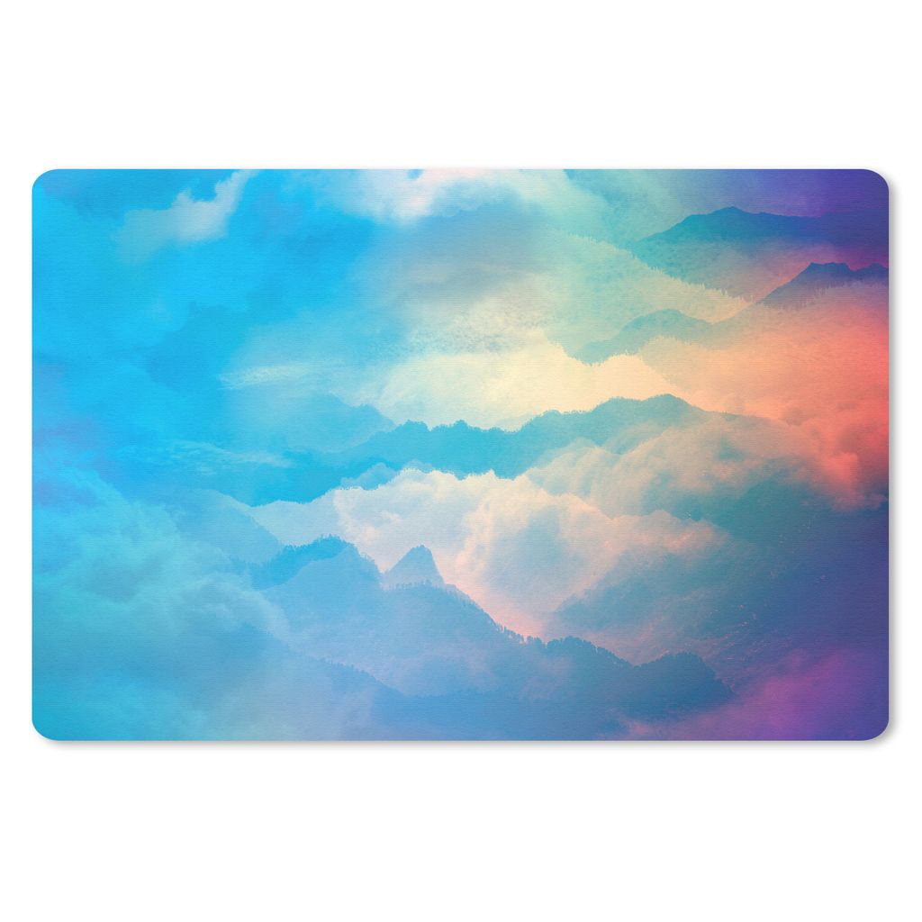 MuchoWow Mauspad Mousepad Abstrakte Luft 27x18 cm - Mousepads - Maus Mat - Pad - Mausunterlage - Büroartikel - Desk Matten