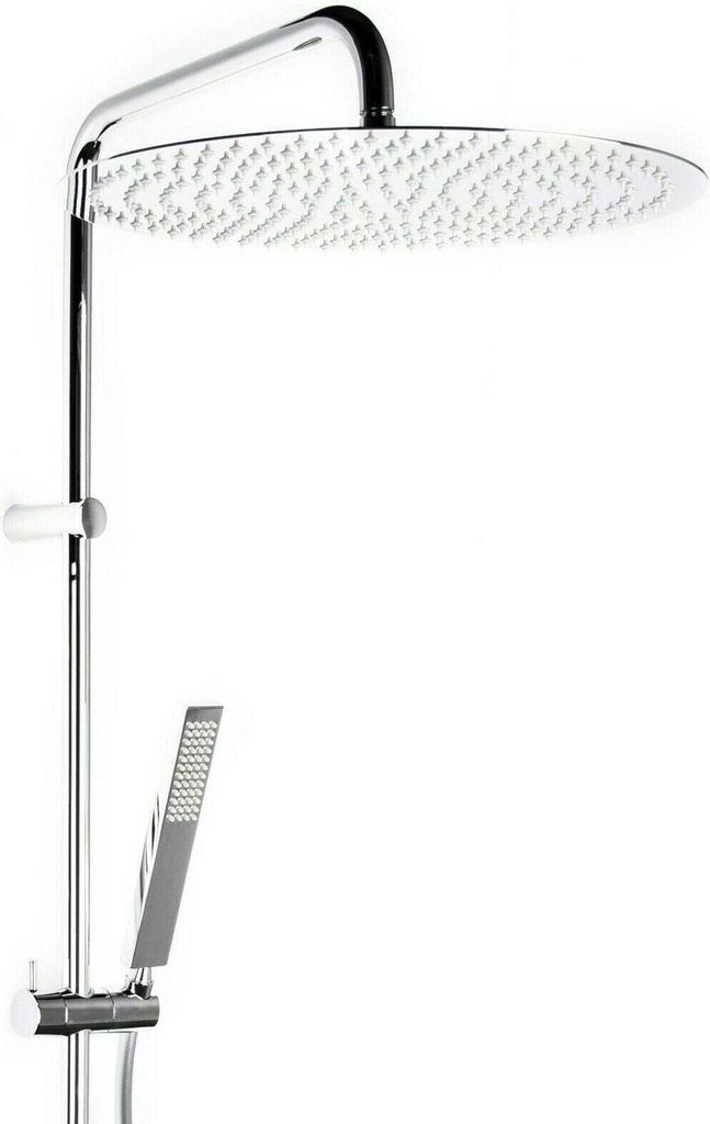 Aufputz Premium Duschkombi Ø300 Ø / 400mm Duschset Dusche Regendusche Brause Set: mit Thermostat / 300 mm Durchmesser Thermostat:: mit Thermostat...