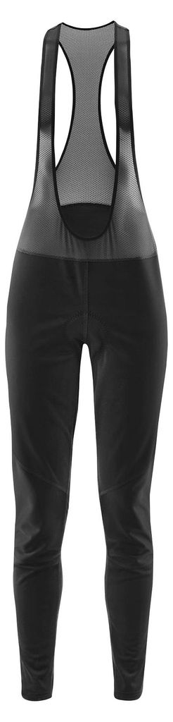 Löffler BIKE BIB TIGHTS AB ELASTICSOFTSHELL warm/thermo Damen Winter Fahrradhose schwarz schwarz 38