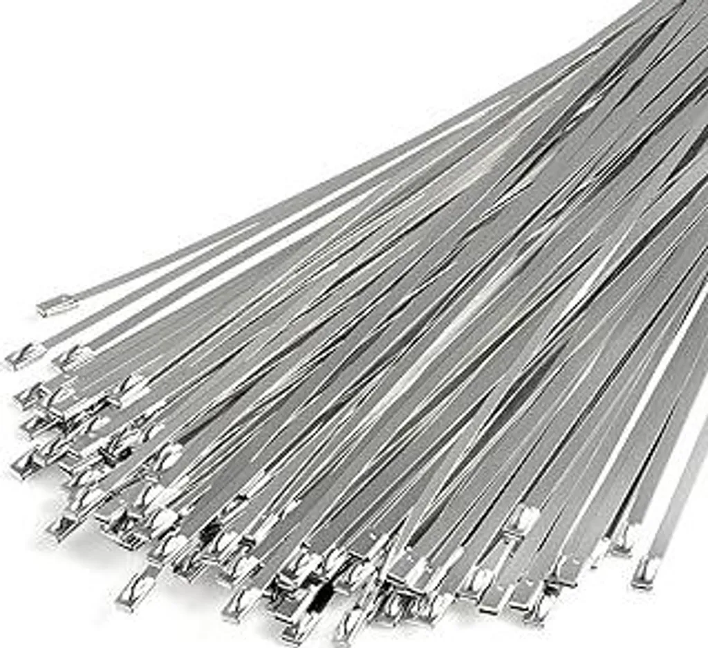 Set 100 Fascette Metalliche Autobloccanti 30cm Inox 304 Alta Tenuta
