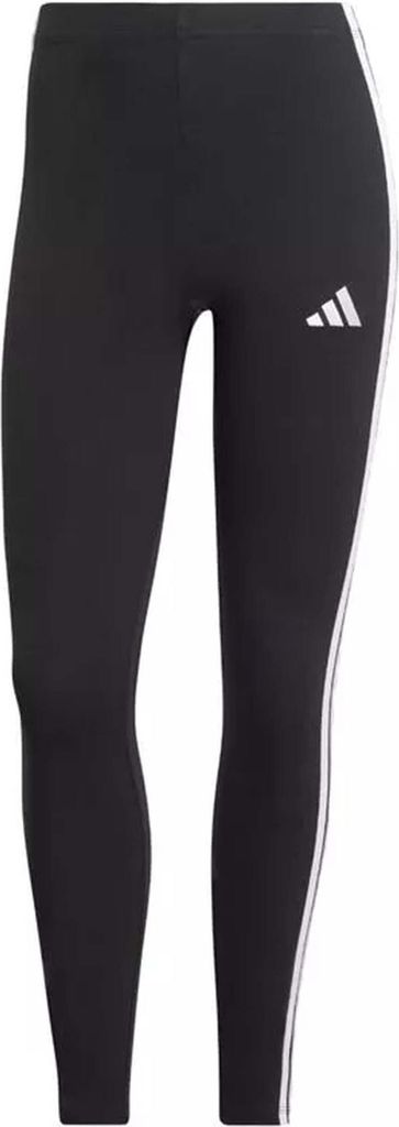 adidas Leggings Damenbekleidung Essentials 3 Streifen Baumwolle Sporttraining Schwarz Weiß M