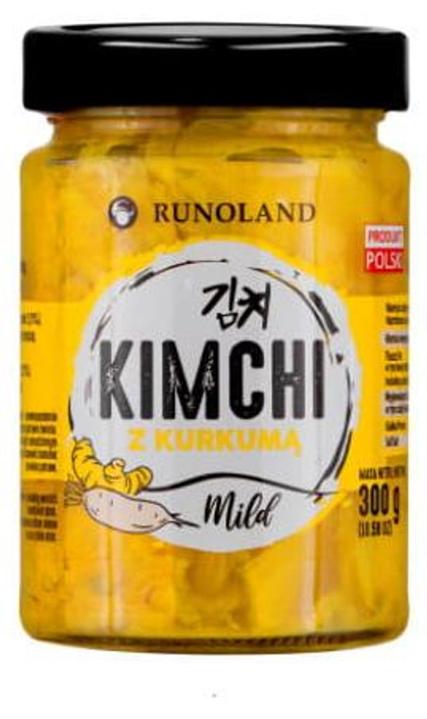 KIMCHI MILD Z KURKUMĄ KOREAŃSKA KISZONA KAPUSTA 270G RUNOLAND