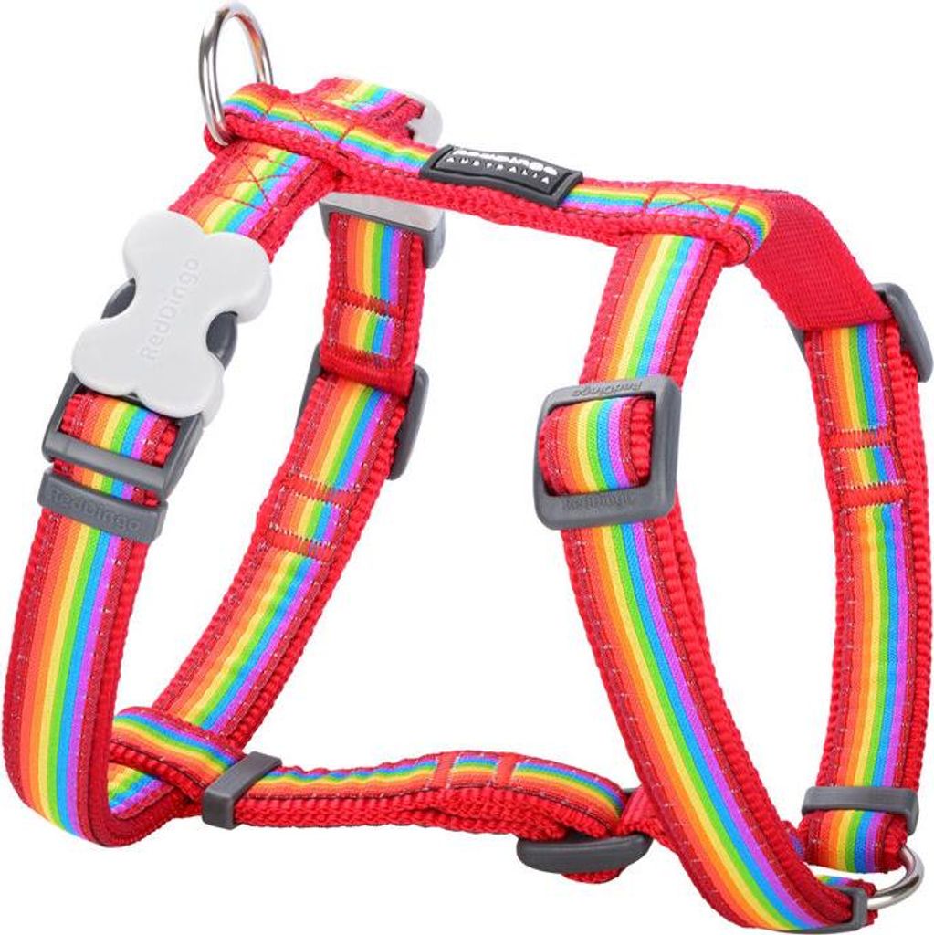 Hundegeschirr Red Dingo STYLE RAINBOW 45-66 cm 36-59 cm