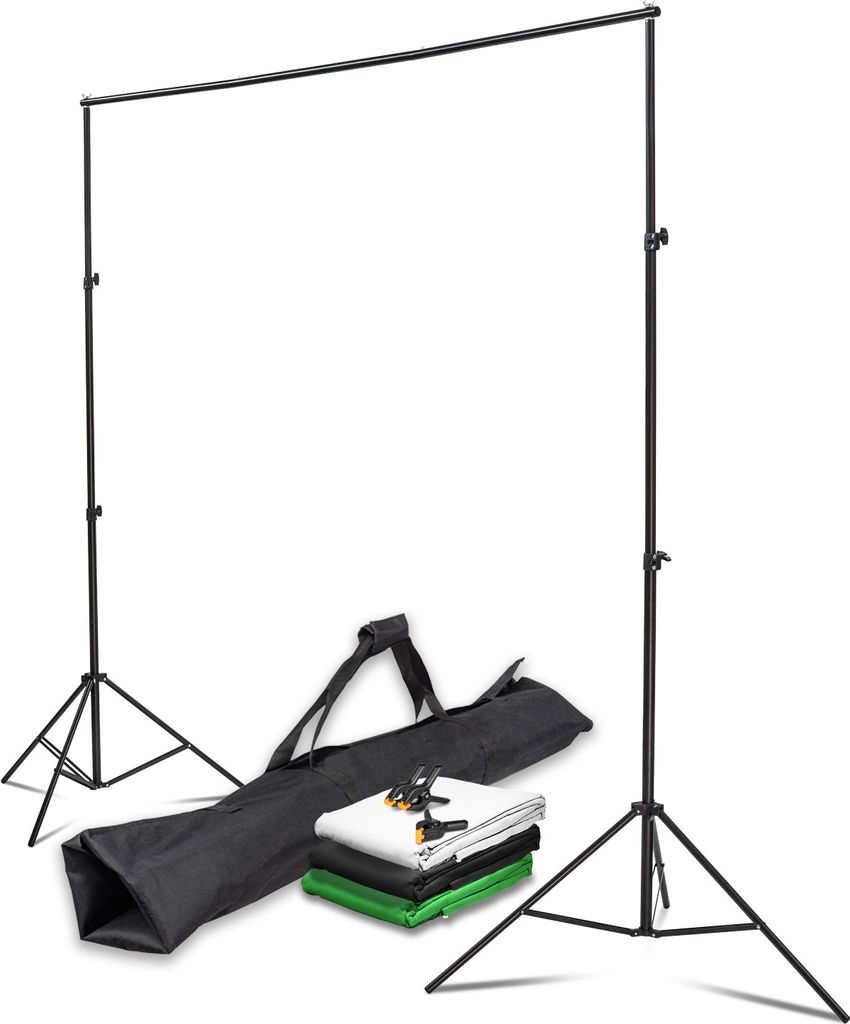 Instarter Kit Fond Studio Tissu Vert Noir Blanc Largeur Image du produit 