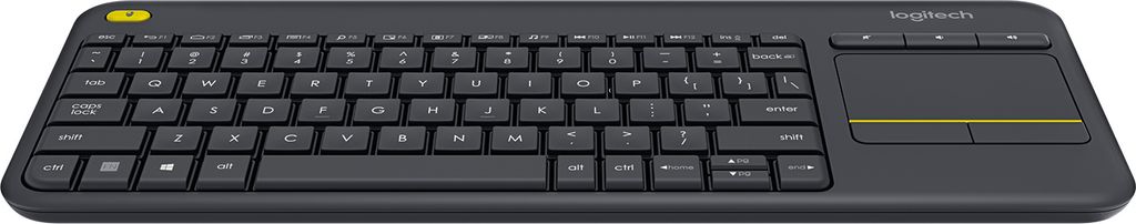 Logitech K400 Plus Tastatur kabellos schwarz Produktbild 