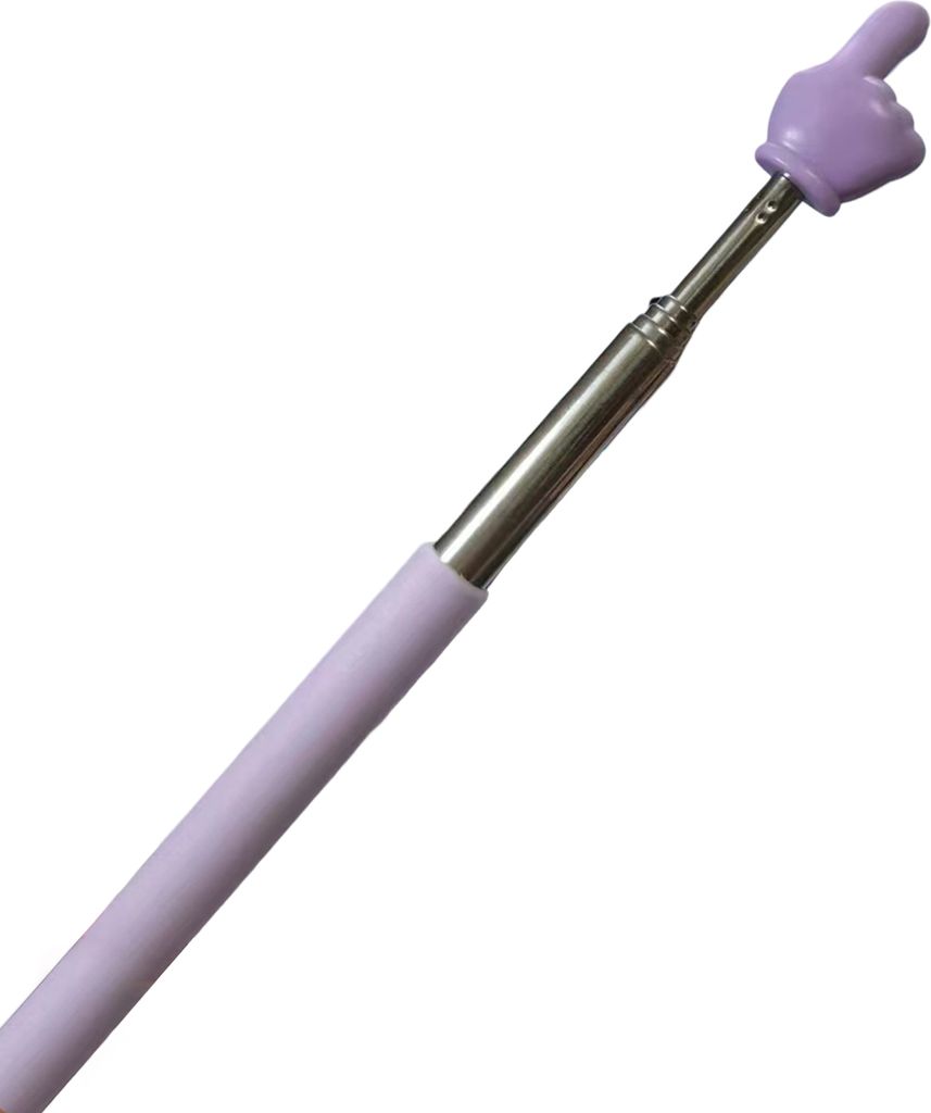 Ausziehbarer Fingerstab, einziehbarer Teleskop-Zeigestab für Klassenzimmerlehrer, Mini-Handheld-Presenter, Whiteboard-Präsentationszeiger