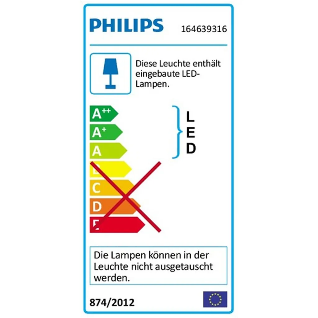 Éclairage de terrasse LED Philips Arbour pour balisage extérieur 6W - 15