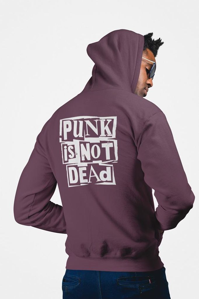 D&B Uni Hoodie ZIPZN00004 Punk Braun-Größe 3XL