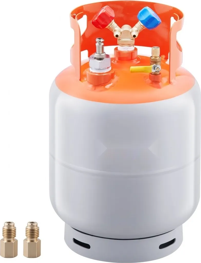 Réservoir de récupération de réfrigérant 30 lbs avec adaptateur 1/4-1/2