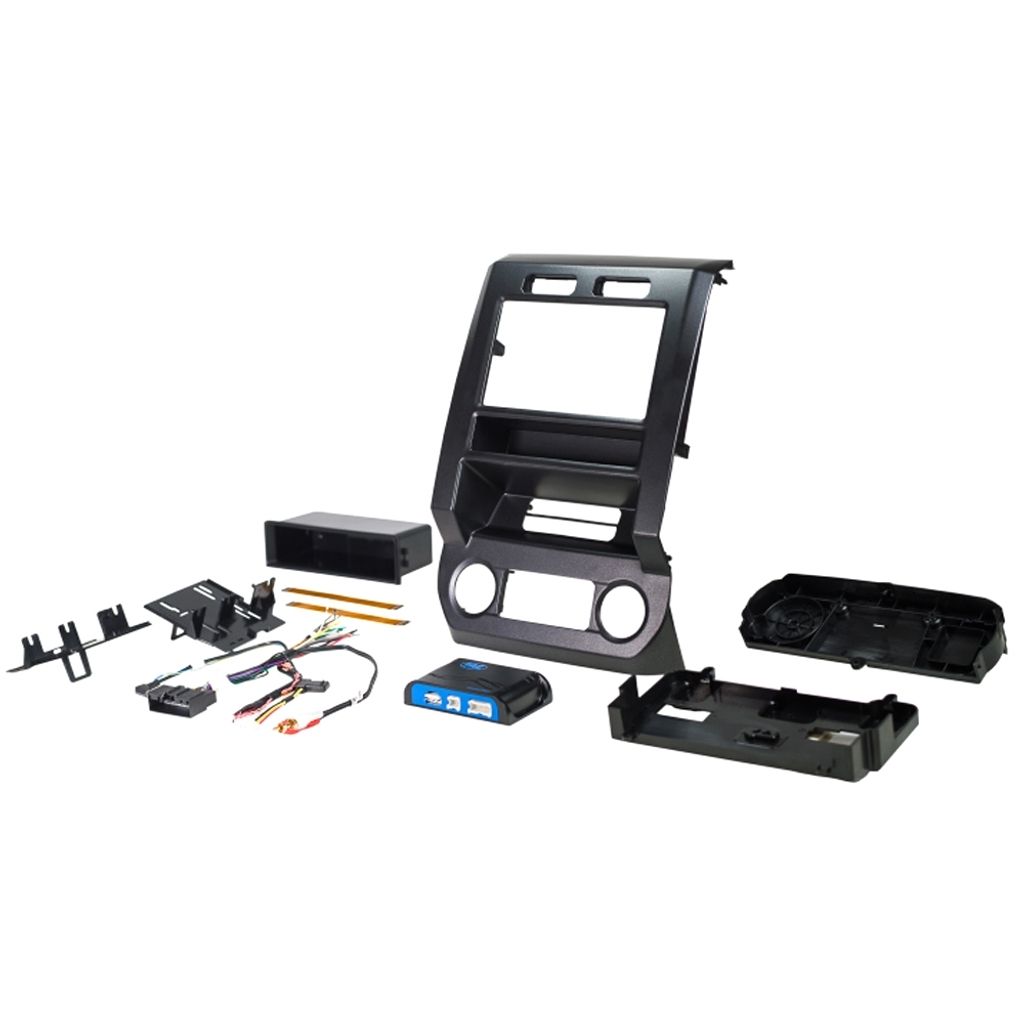 PAC RPK4-FD2201 | Einbaukit 1 / 2 DIN inkl. LFB-Adapter & Klima-Steuerung für Ford F-150 - 550 mit 4.2" Display