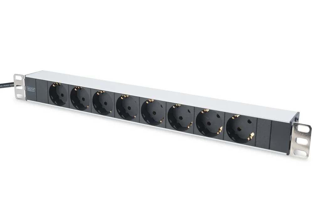 Multiprise Robuste 8 Prises Aluminium DIGITUS pour Éviter les Pannes