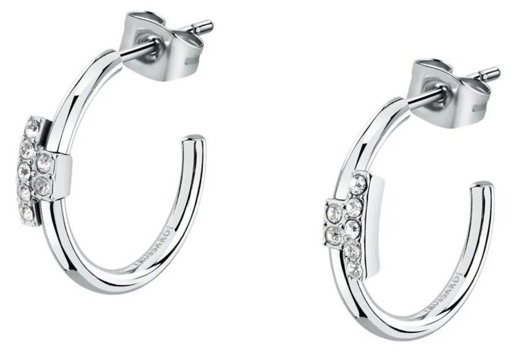 Boucles d'oreilles rondes T-Logo TJAXC86 pour femme style moderne