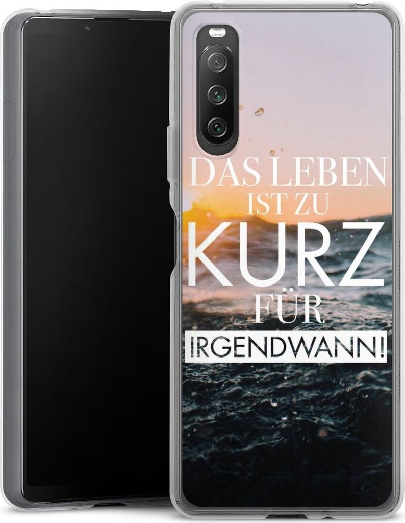 DeinDesign Handyhülle für Sony Xperia 10 IV Silikon Hülle Case Smartphone Schutzhülle Meer Statement Spruch