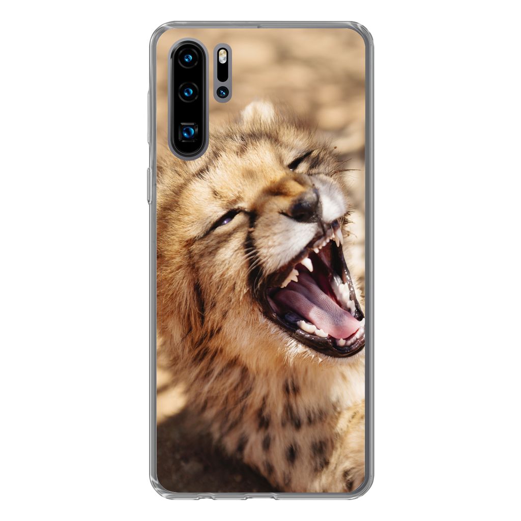 MuchoWow Handyhülle Schutzhülle Hülle für Huawei P30 Pro Gepard - Tier - Nahaufnahme Silikon Softcase Handy Hülle - Schutzdeckel