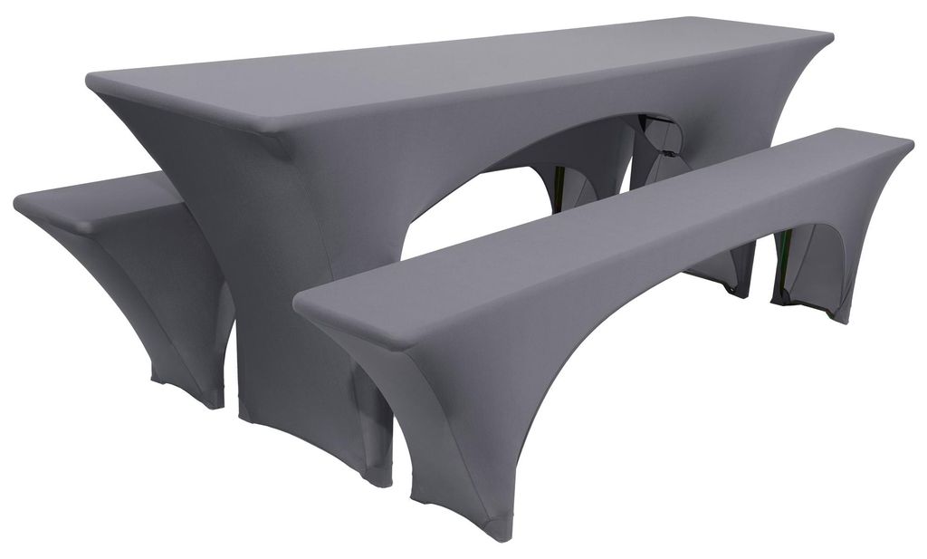 Beautissu Edles Stretchhussen Set 3tlg. Victoria, 220x70cm, Produktbild 