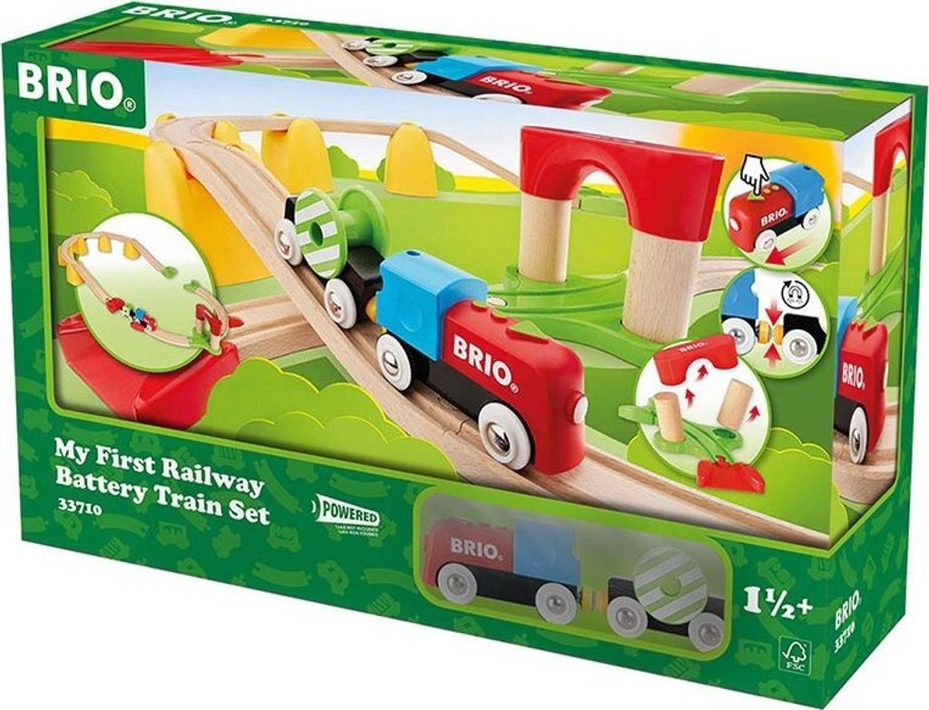BRIO - 33710 Mój pierwszy zestaw kolejowy z lokomotywą Zdjęcie produktu 