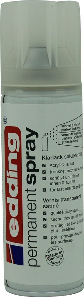 EDDING Spray permanente 5200 Lacca trasparente seta opaca Immagine del prodotto 