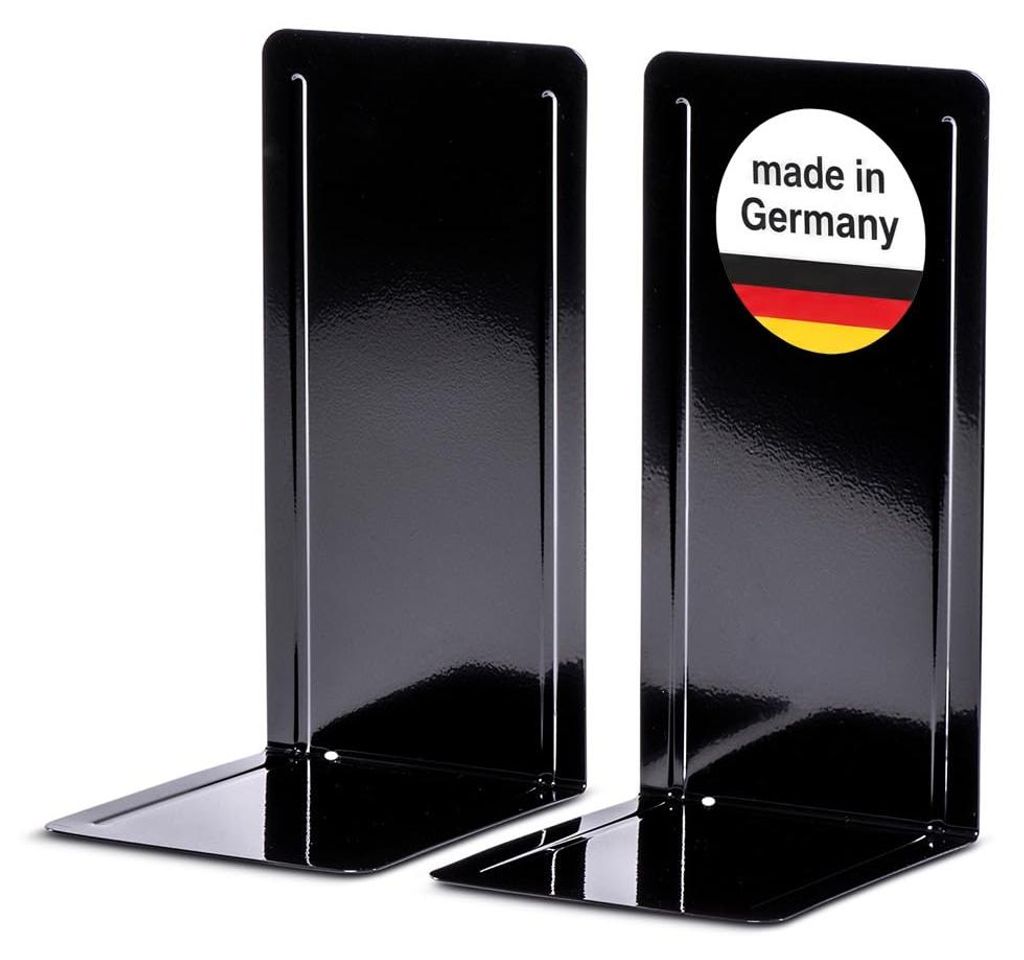MAUL Buchstütze Stahl 14 x 12 x 24 cm schwarz Produktbild 