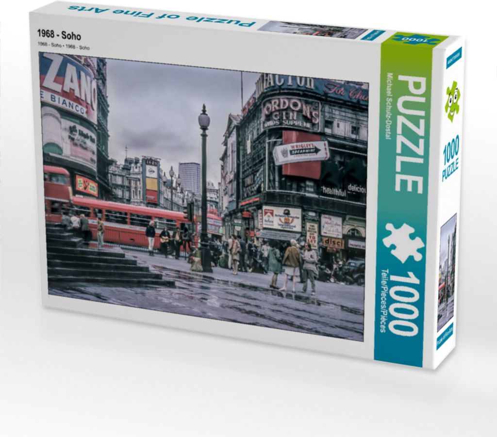 CALVENDO Puzzle 1968 - Soho 1000 Teile Puzzle quer | 1000 Teile Lege-Größe 64x48cm Foto-Puzzle für glückliche Stunden