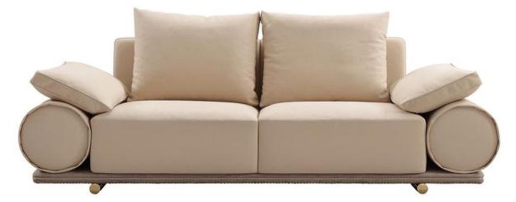 Modern Sofa 3 Sitzer Weiß farbe Designer Polstersofa in Wohnzimmer neu