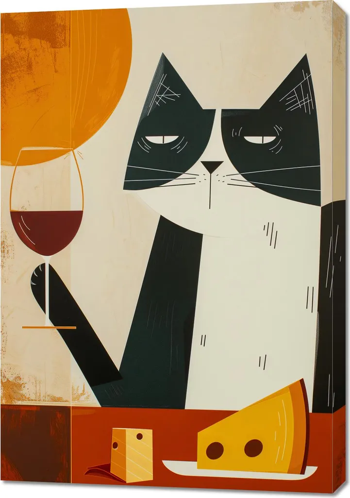 Habillez vos Murs Vides avec l'Image Un Ami Élégant 70 x 100 cm