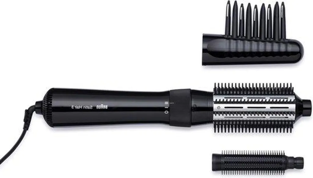 Brosse à cheveux anti-cheveux plats avec picots volume et embout fin