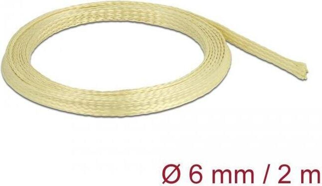 DELOCK Geflechtschlauch aus Aramid Fasern 2 m x 6 mm Produktbild 
