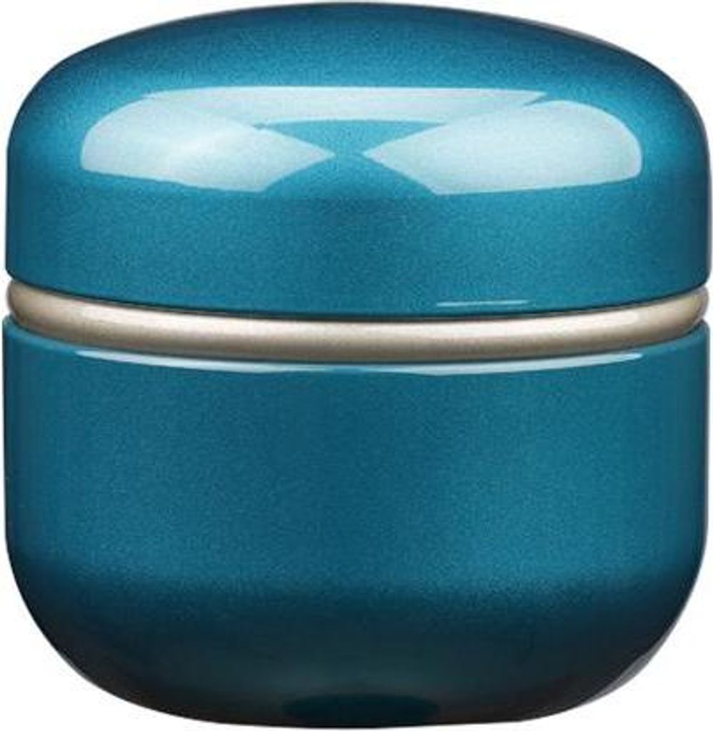 Luxe Mini Urne 250 ML aus Keramik - Blaue Dekorationsurne für Menschliche und Tierasche - Hochwertige Ascheurne