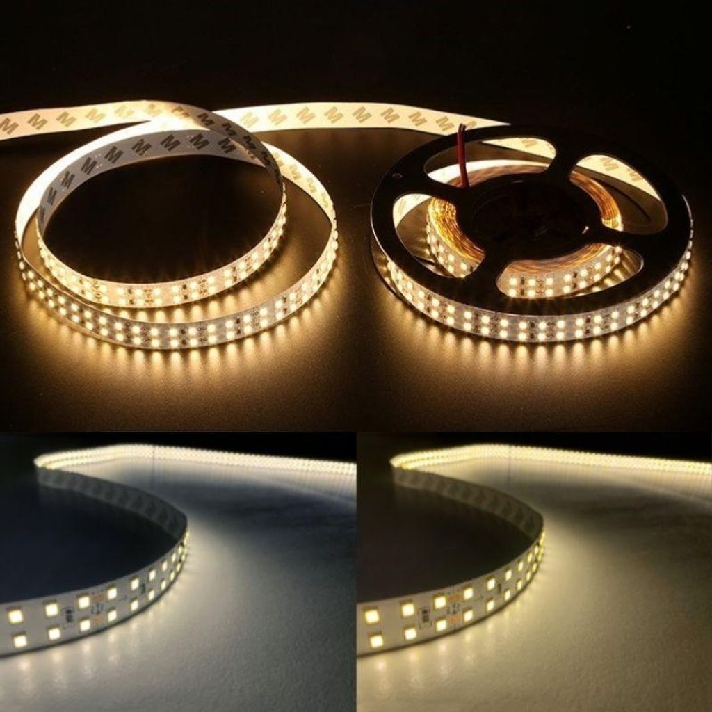 LED-Band 12V 5M 2835 IP20 Zweireihig 240LED/m - Warmweiß 2300K - 3500K