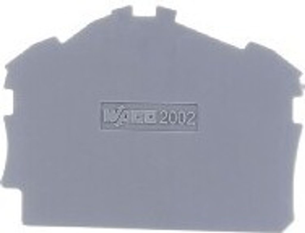 Wago 2002-6391 grau Abschlussplatte u. Zwischenplatte